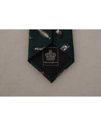 Dolce & Gabbana Bottle Print Silk Tie