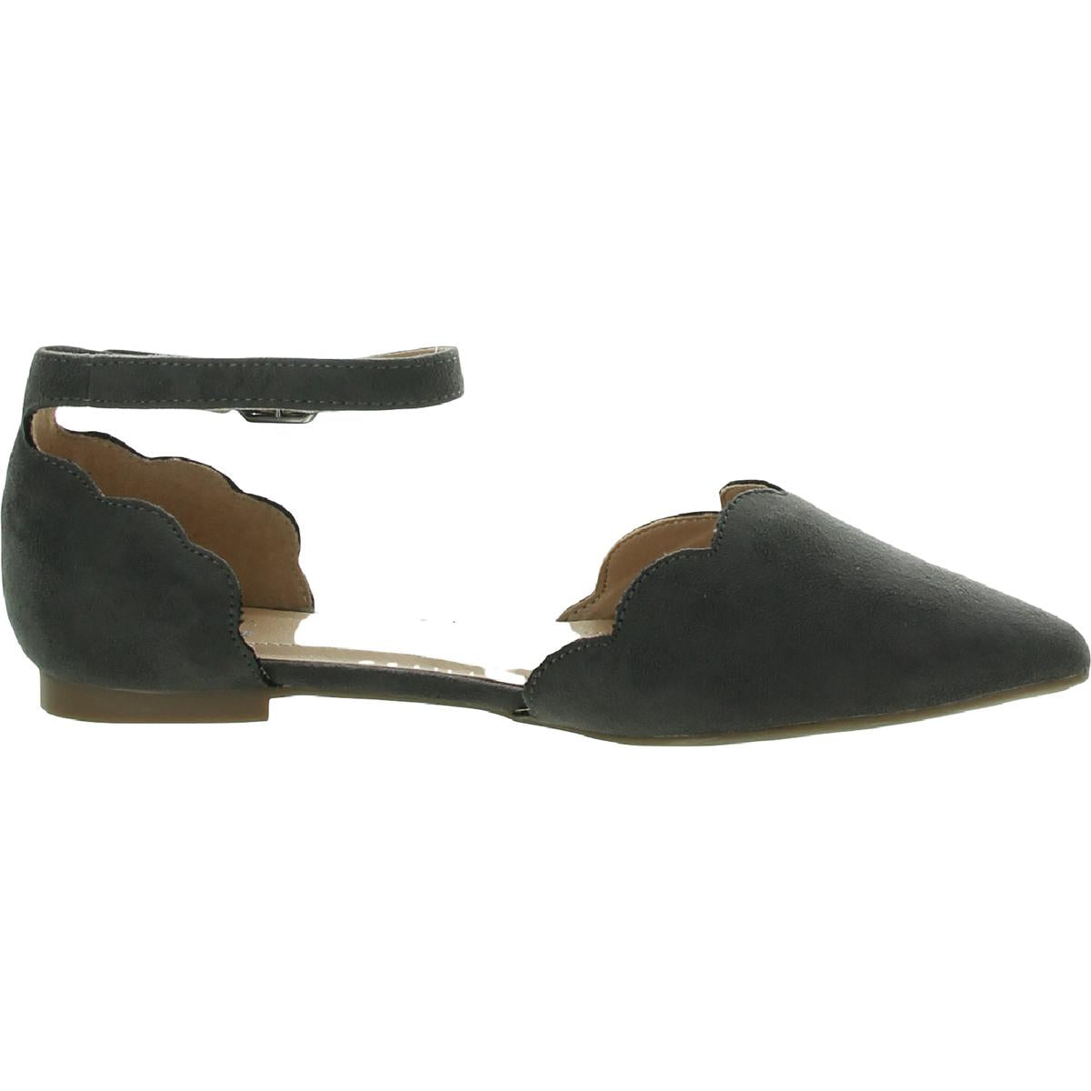 Lana Womens Faux Suede D'Orsay Ankle Strap