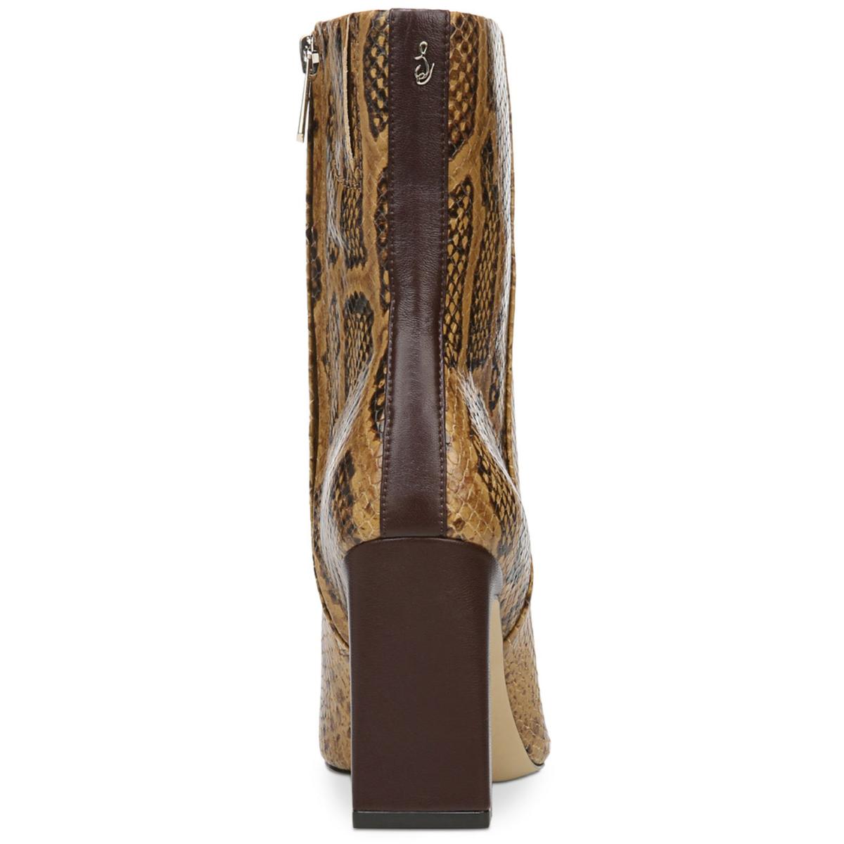 Anika Womens Leather Mid-Calf Boots