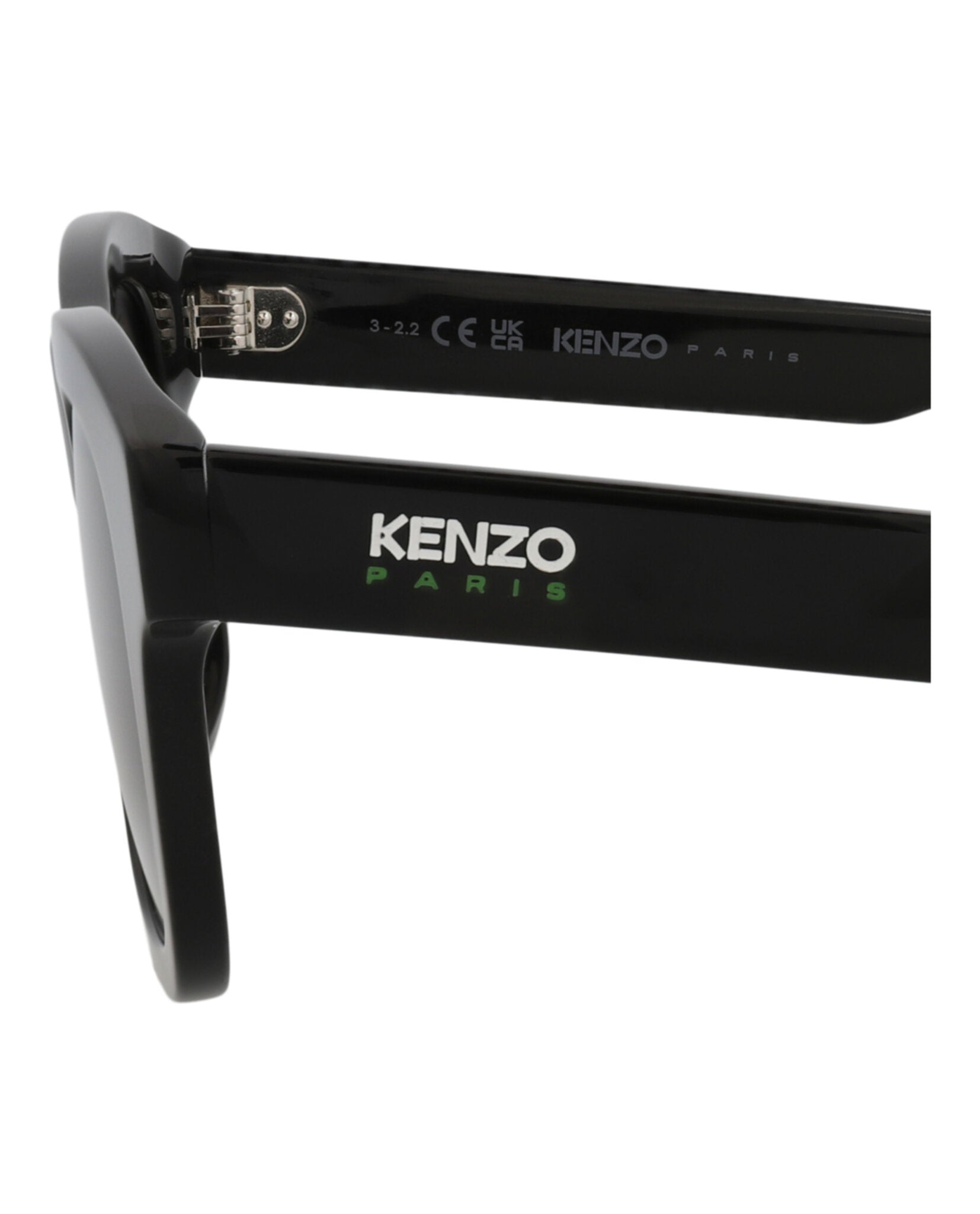 Kenzo Mens Square/Rectangle Black Black Smoke Fashion Designer Eyewear