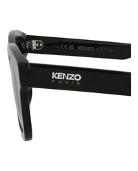 Kenzo Mens Square/Rectangle Black Black Smoke Fashion Designer Eyewear