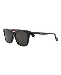 Kenzo Womens Square/Rectangle Black Black Smoke Fashion Designer Eyewear