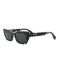 Kenzo Unisex Cat Eye Blue Blue Green Fashion Designer Eyewear