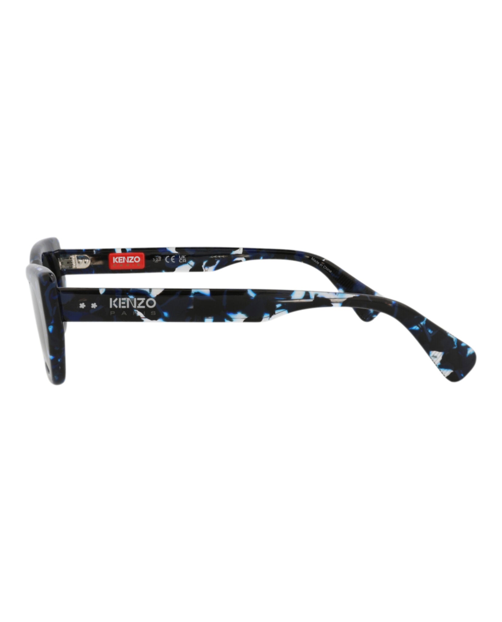 Kenzo Unisex Cat Eye Blue Blue Green Fashion Designer Eyewear