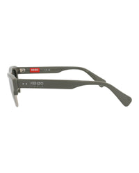 Kenzo Mens Square/Rectangle Green Green Green Fashion Designer Eyewear