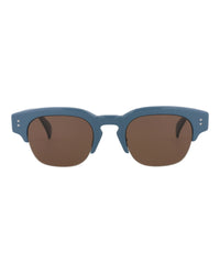 Kenzo Mens Round/Oval Blue Blue Brown Fashion Designer Eyewear Blue Blue Brown