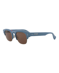Kenzo Mens Round/Oval Blue Blue Brown Fashion Designer Eyewear