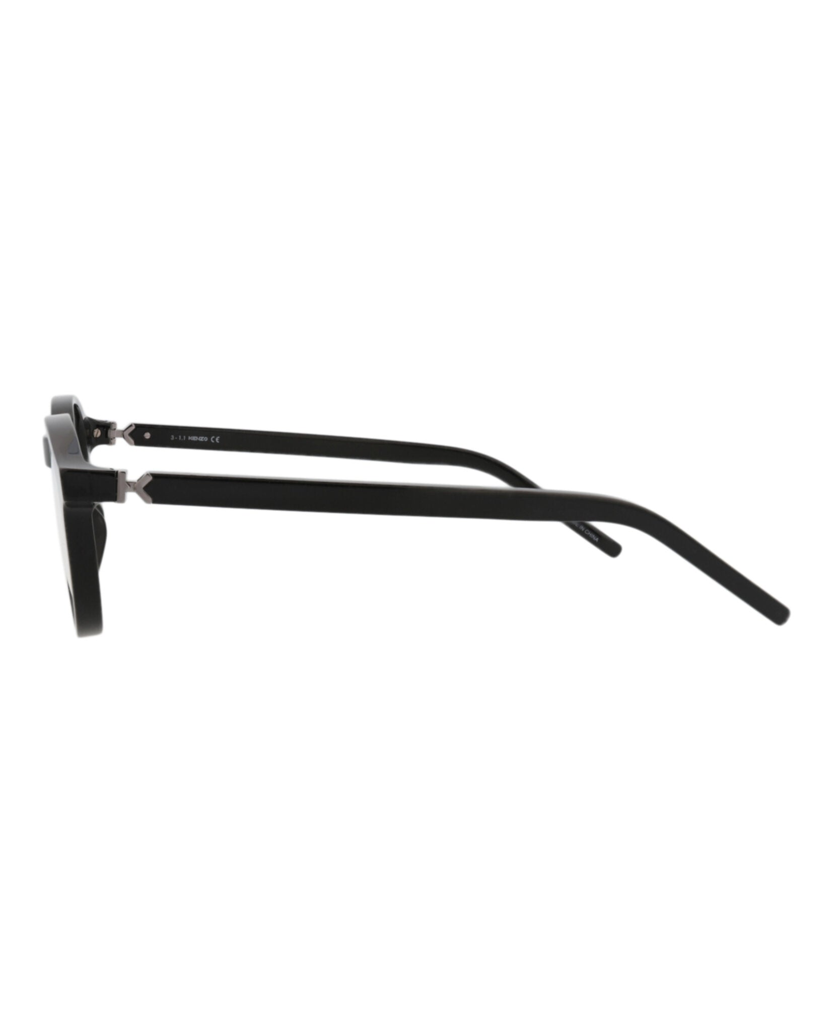 Kenzo Unisex Round/Oval Black Black Transparent Fashion Designer Eyewear