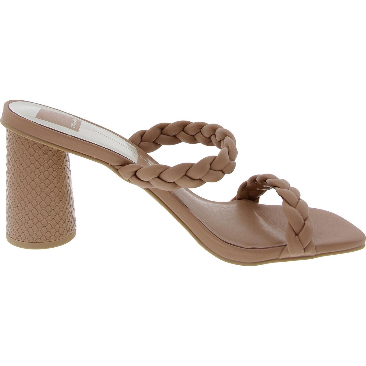 Womens Braided Block Heels