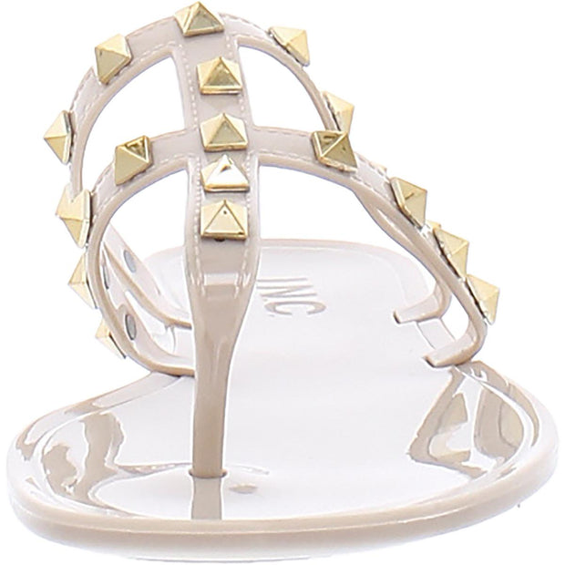 Ellie Womens Patent Flip-Flop Thong Sandals