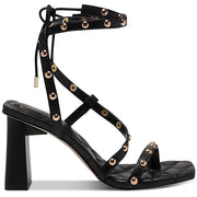 Zayve Womens Faux Leather Ankle Strap Heels