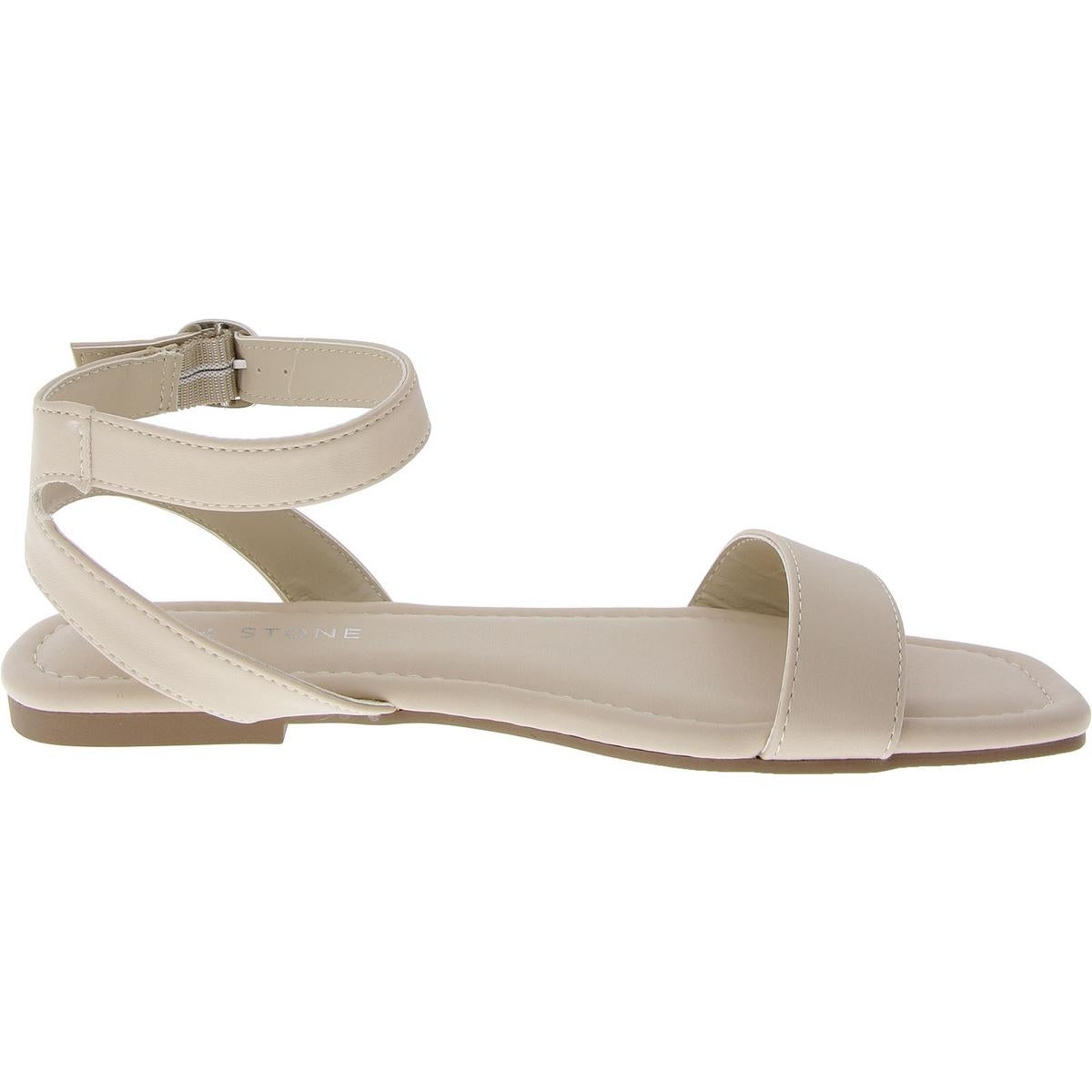 Womens Comfort Insole Faux Leather Slingback Sandals