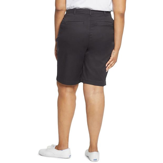 Plus Womens High Rise Knee-Length Bermuda Shorts