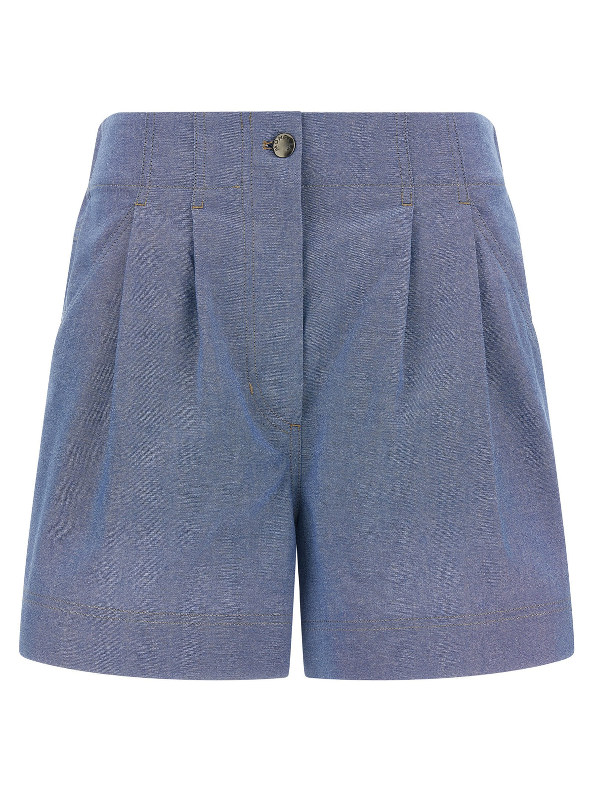 MONCLER GRENOBLE Moncler Grenoble Women Chambray Cotton Shorts