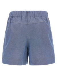 MONCLER GRENOBLE Moncler Grenoble Women Chambray Cotton Shorts
