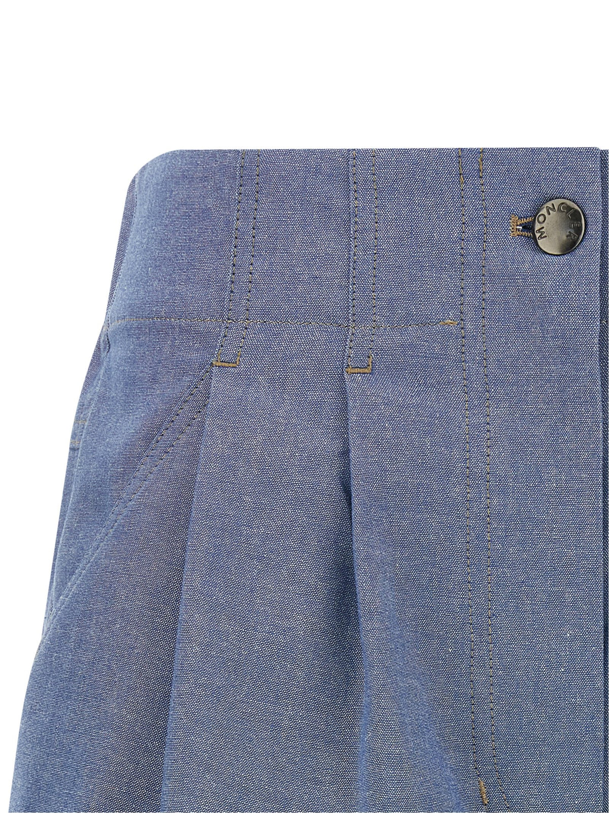 MONCLER GRENOBLE Moncler Grenoble Women Chambray Cotton Shorts