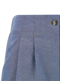 MONCLER GRENOBLE Moncler Grenoble Women Chambray Cotton Shorts