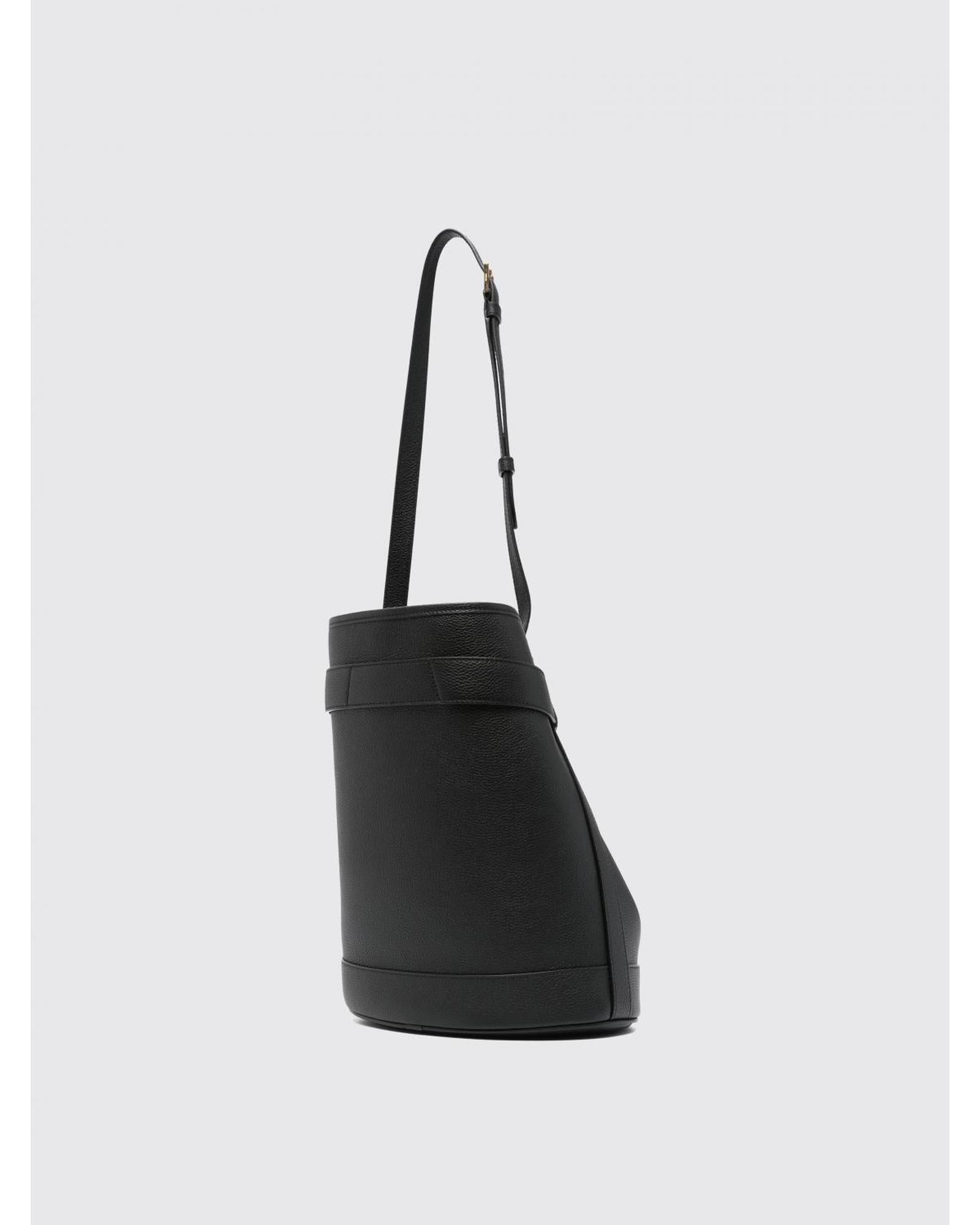 Tom Ford Bucket Bag Leather Shoulder Women Black Shoulder Bags