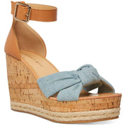 Colette Womens Open Toe Ankle Strap Wedge Heels