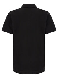 MONCLER Moncler Men Leather Logo Patch Polo Shirt