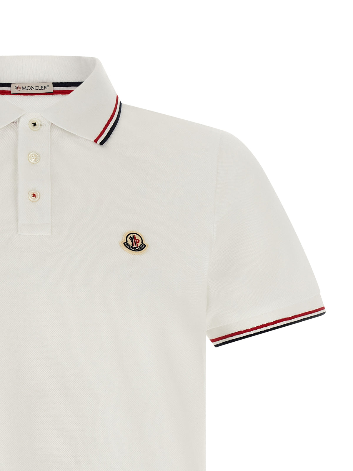 MONCLER Moncler Men Tricolor Trim Polo Shirt