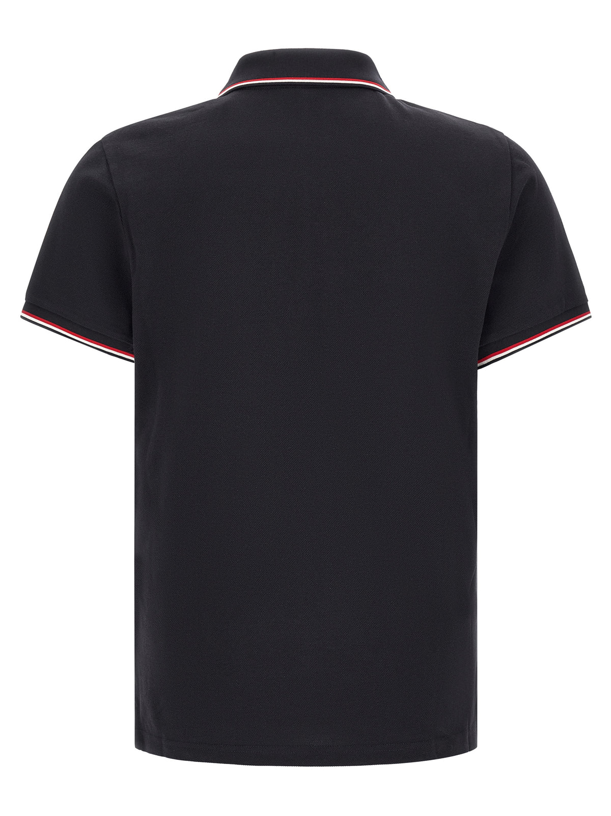 Moncler Men Tricolor Trim Polo Shirt