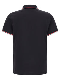 Moncler Men Tricolor Trim Polo Shirt
