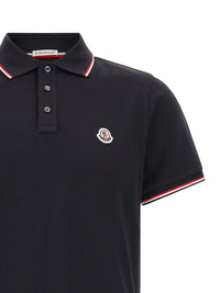 Moncler Men Tricolor Trim Polo Shirt