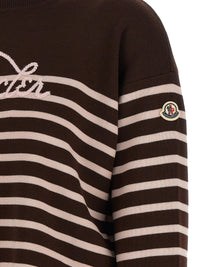 Moncler Women Striped Sweater With Embroidery