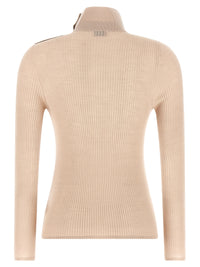 MONCLER Moncler Women Textured Wool Turtleneck Sweater