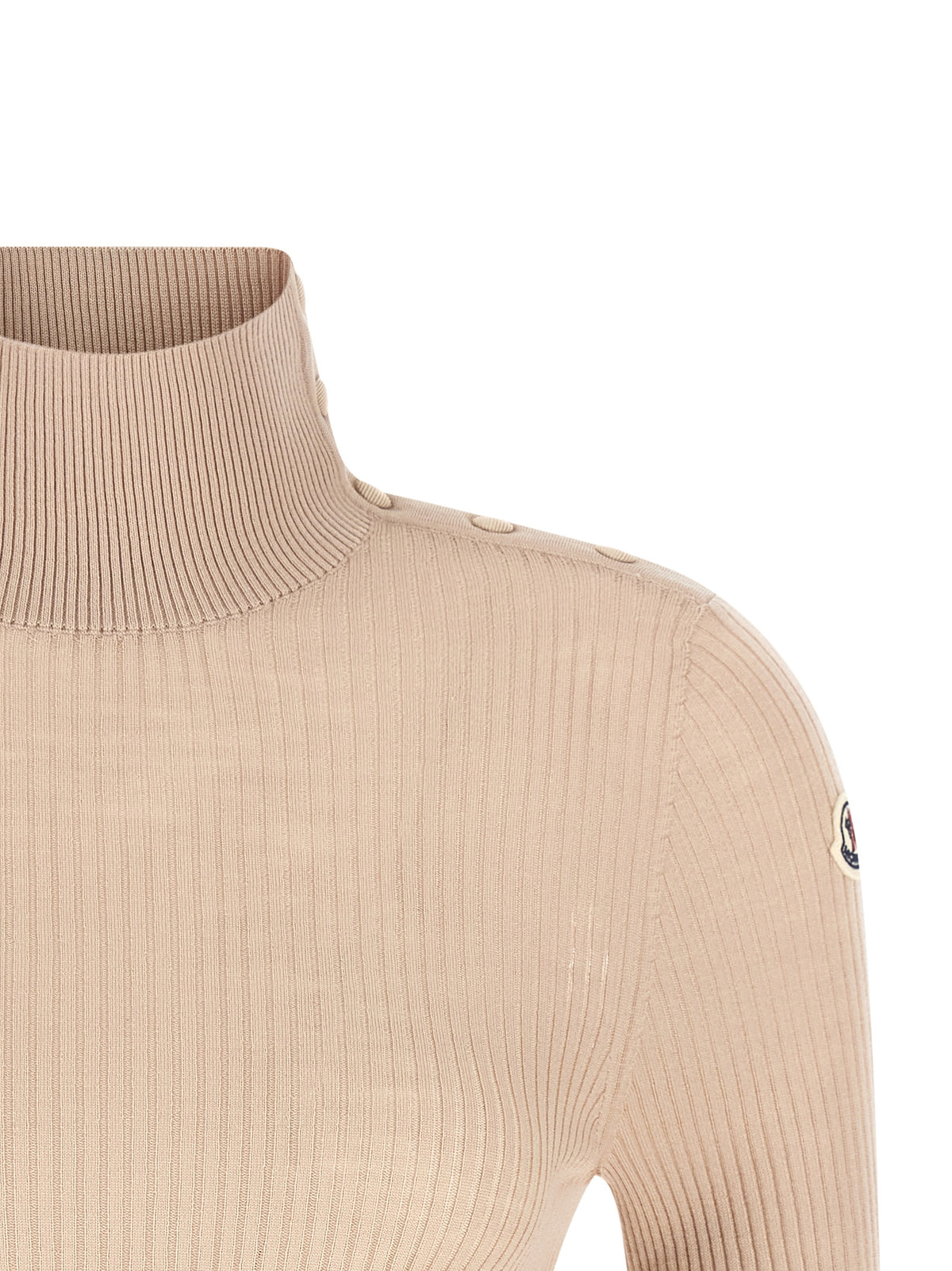 MONCLER Moncler Women Textured Wool Turtleneck Sweater