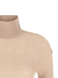 MONCLER Moncler Women Textured Wool Turtleneck Sweater