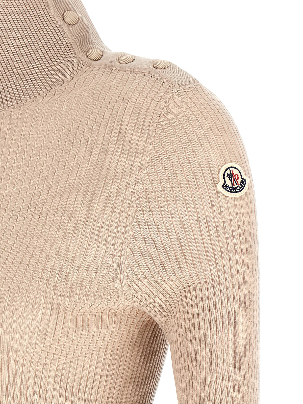 MONCLER Moncler Women Textured Wool Turtleneck Sweater