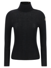 MONCLER Moncler Women Logo Turtleneck Sweater