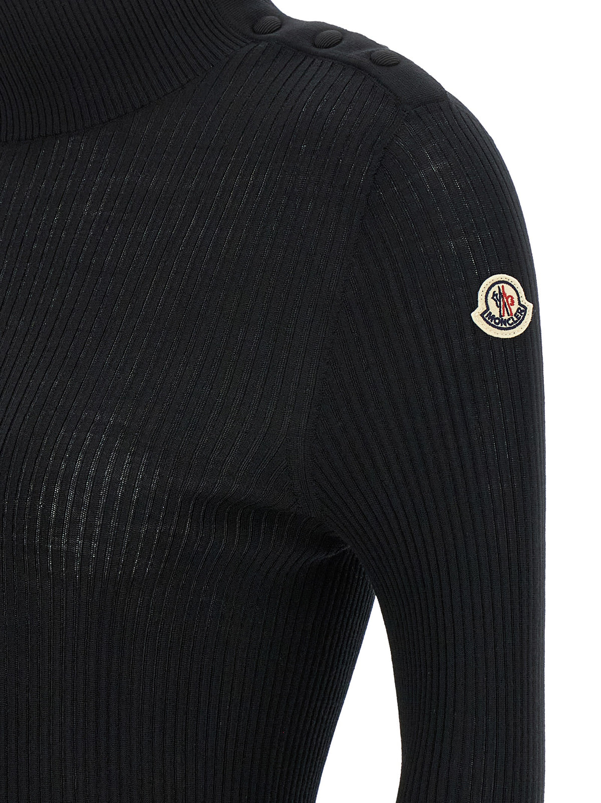 MONCLER Moncler Women Logo Turtleneck Sweater