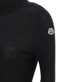 MONCLER Moncler Women Logo Turtleneck Sweater