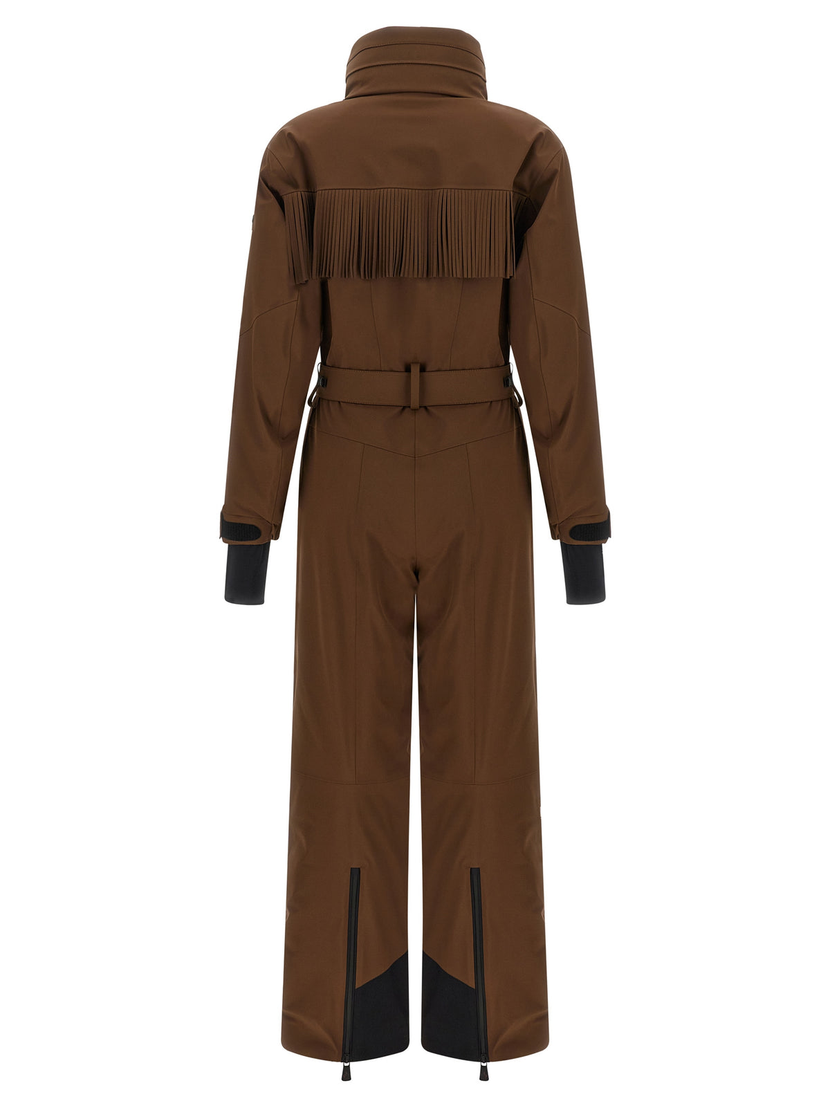 Moncler Grenoble Women Brown Fringed Ski Suit