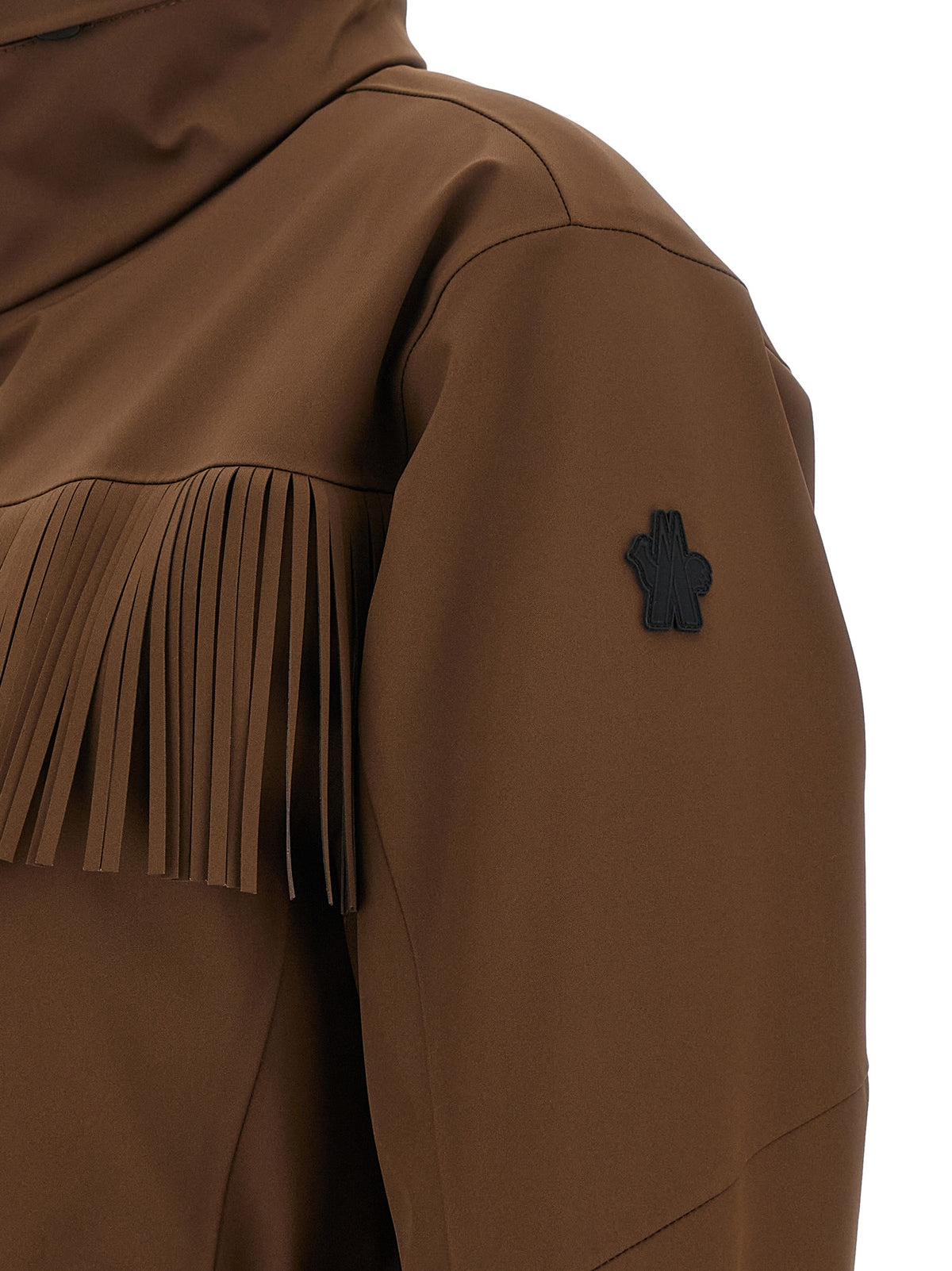 Moncler Grenoble Women Brown Fringed Ski Suit