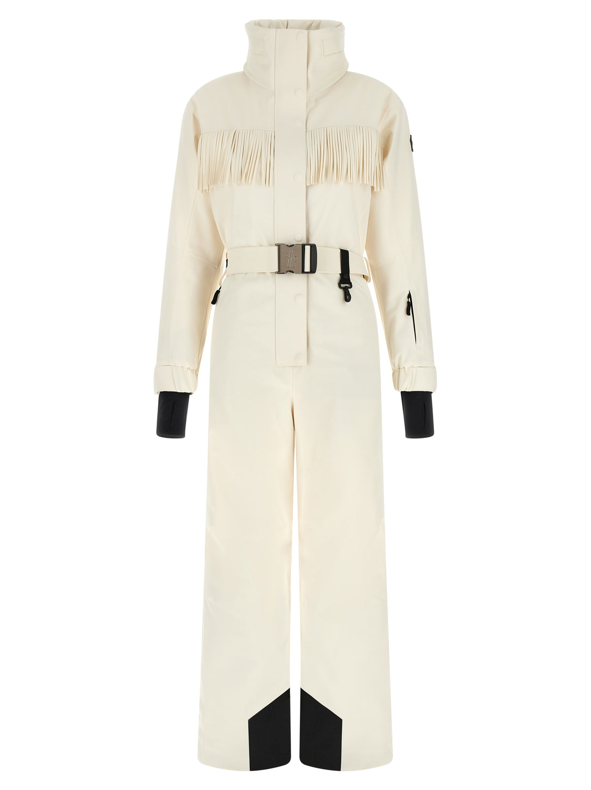 Moncler Grenoble Women White Fringed Ski Suit