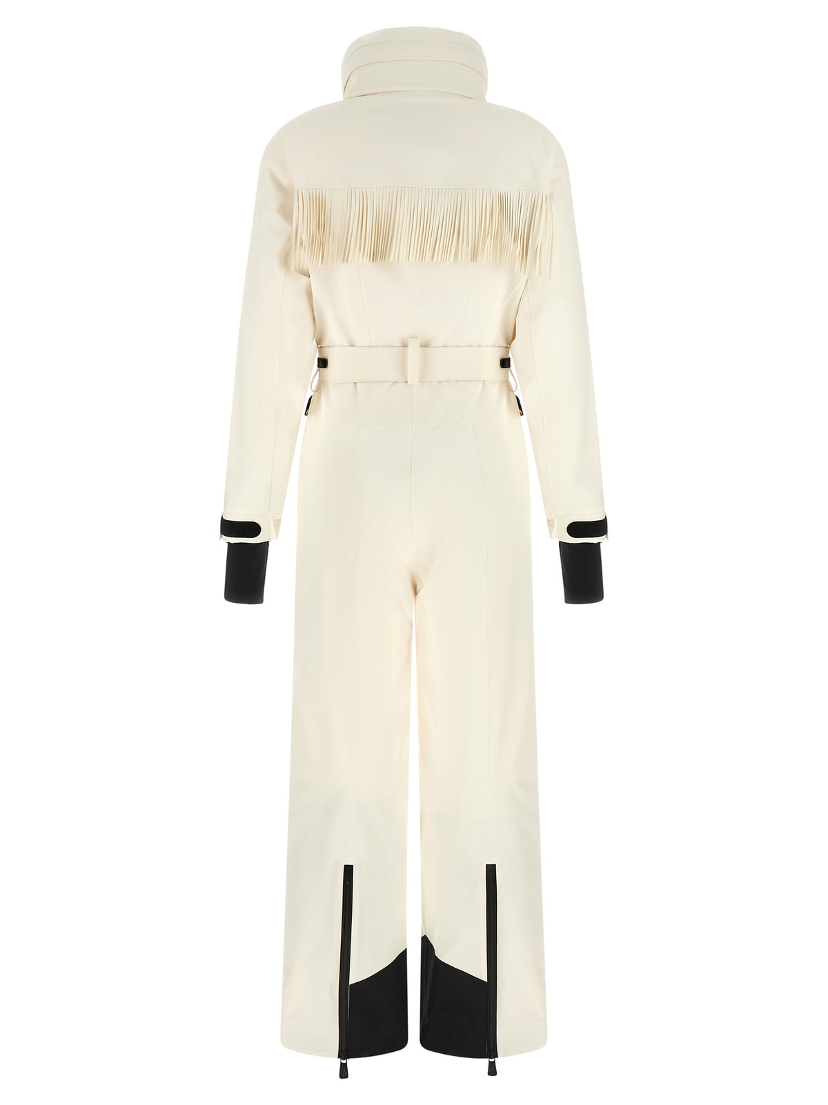 Moncler Grenoble Women White Fringed Ski Suit
