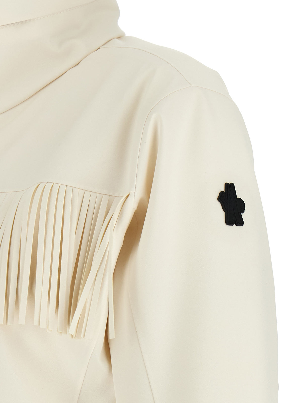 Moncler Grenoble Women White Fringed Ski Suit