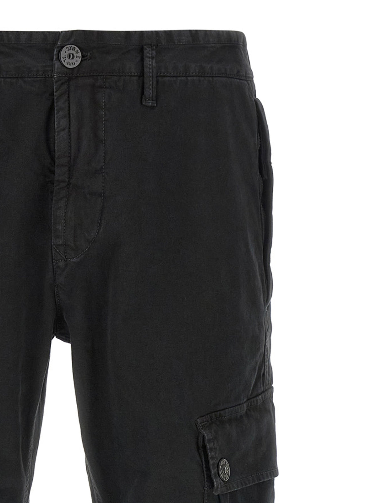 Stone Island Men '3100034' Cargo Pants With Logo Badge