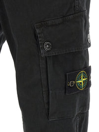 Stone Island Men '3100034' Cargo Pants With Logo Badge