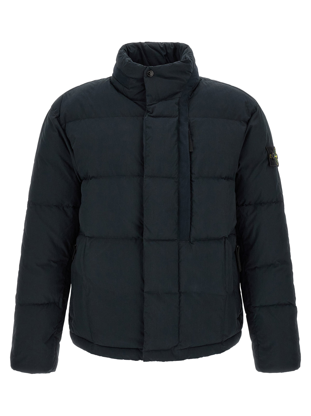 STONE ISLAND Stone Island Men ' Imb Piuma Rds' Down Jacket With Logo Badge