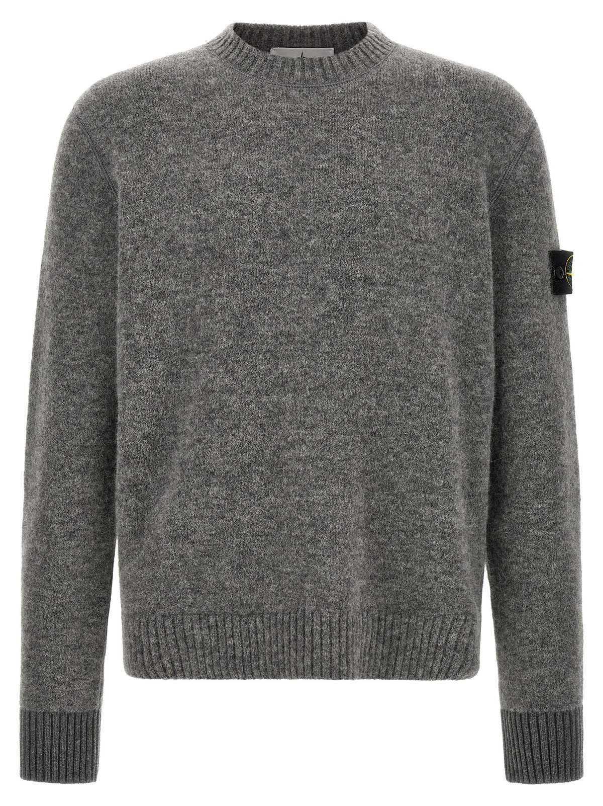 Stone Island Men '5100050' Crew Neck Sweater With Logo Badge