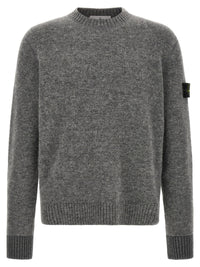 Stone Island Men '5100050' Crew Neck Sweater With Logo Badge