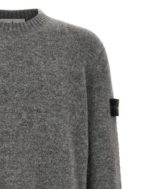 Stone Island Men '5100050' Crew Neck Sweater With Logo Badge