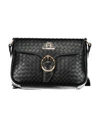 La Martina Woven Crossbody Bag Model LA20557 Women Black Handbags