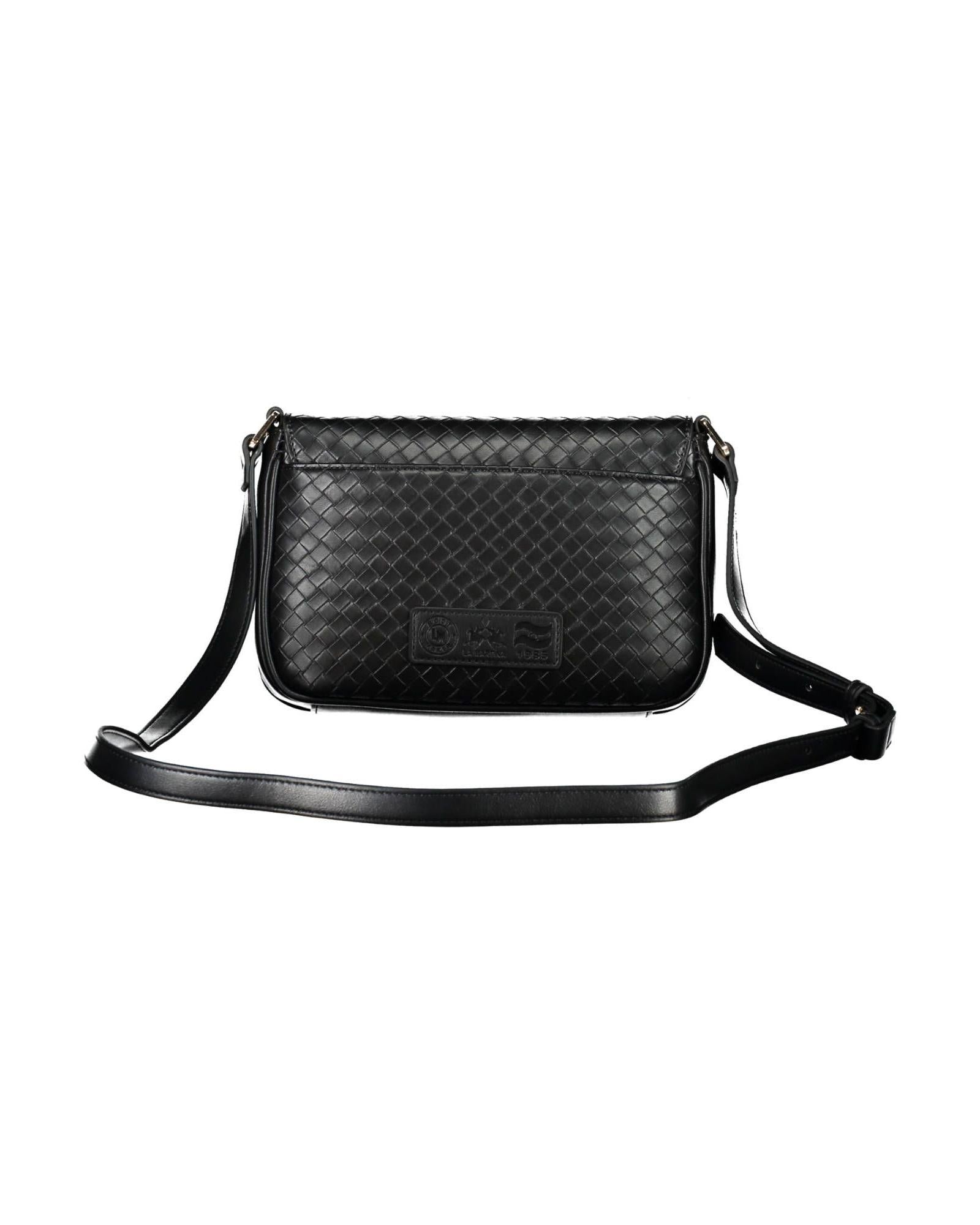 La Martina Woven Crossbody Bag Model LA20557 Women Black Handbags