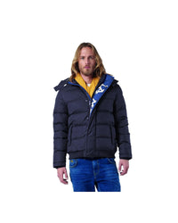 La Martina Mens Quilted Puffer Jacket - Blue Regular XXL Blue